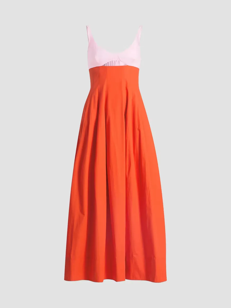 Maddy Cotton-Blend A-Line Midi-Dress by SIMKHAI