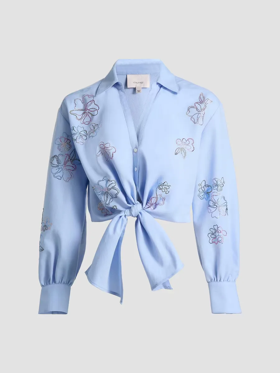 Marianna Blooming Linework Top by Cinq  Sept