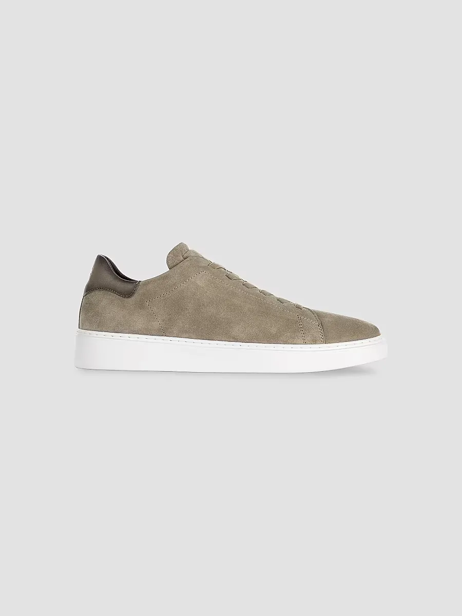 James Suede Low-Top Sneakers