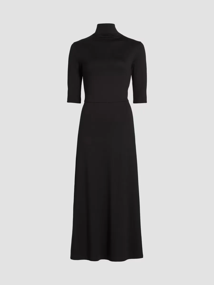 Turtleneck Knit Midi-Dress by Vince