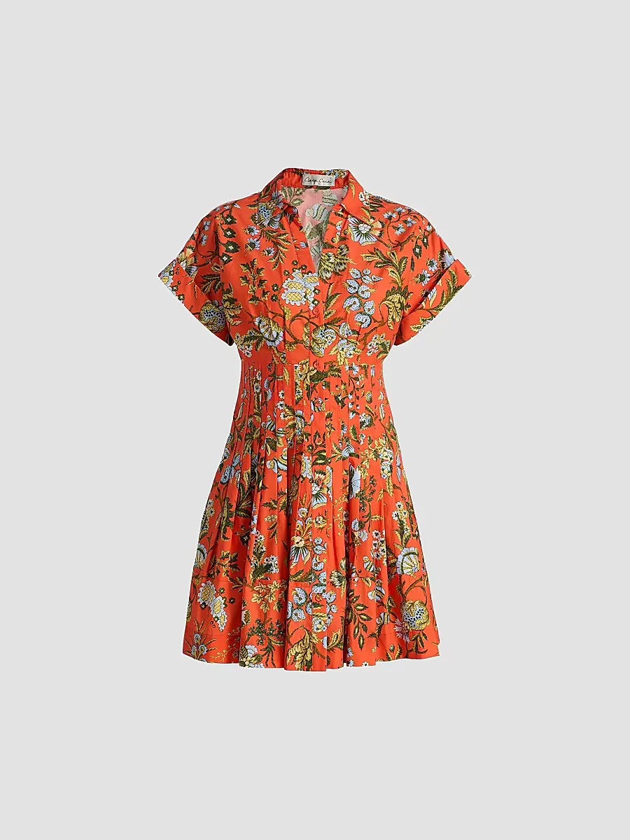 Nash Floral Cotton Poplin Minidress
