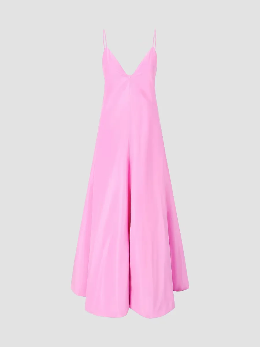 Paloma A-Line Open Back Maxi Dress by STAUD