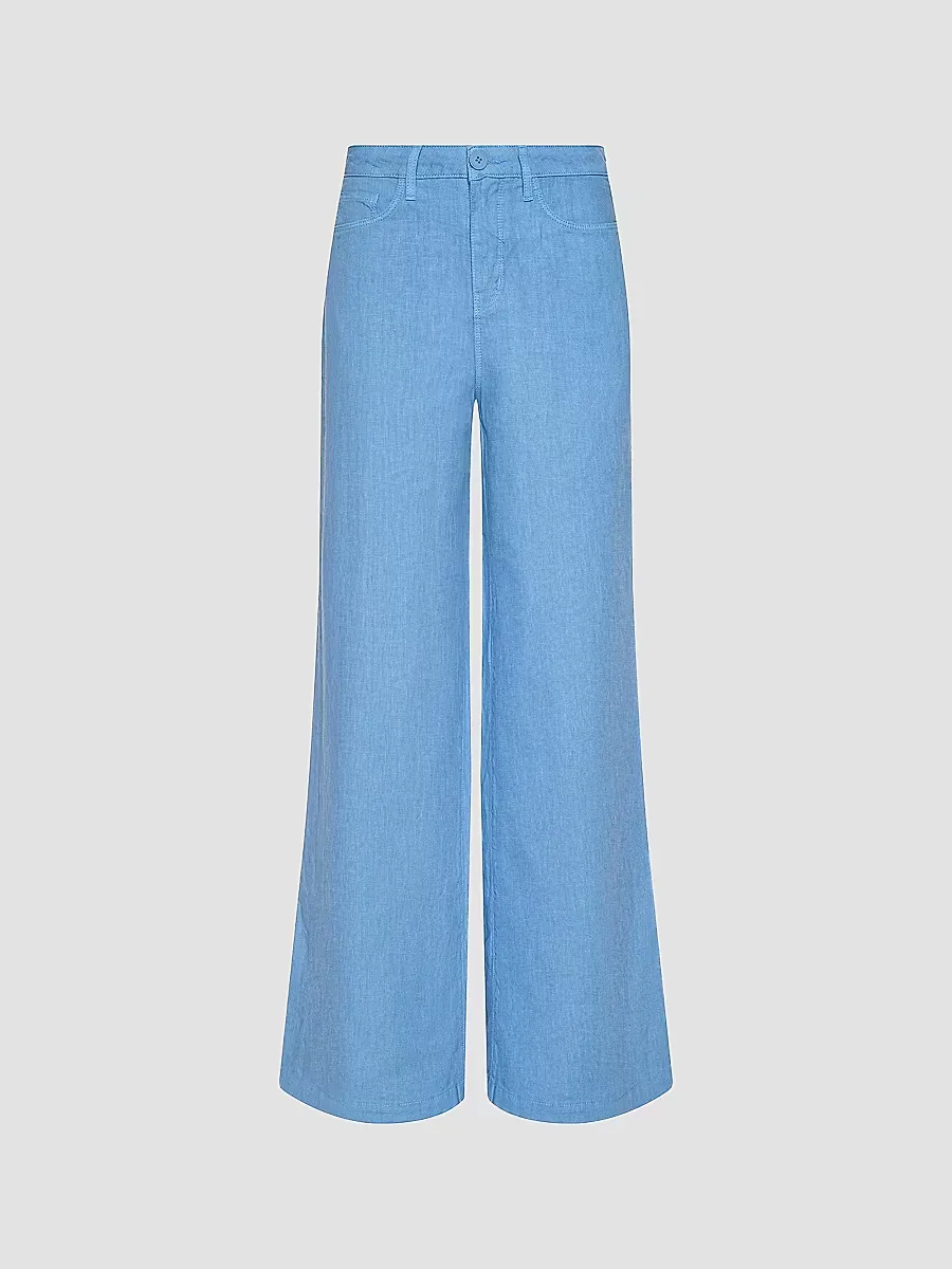 Amara Linen High-Rise Wide-Leg Pants