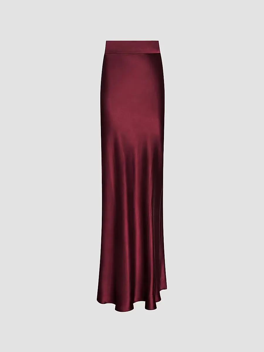 Ryker Silk Bias-Cut Skirt by L'AGENCE