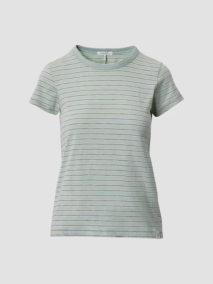 The Slub Striped Cotton T-Shirt by rag & bone