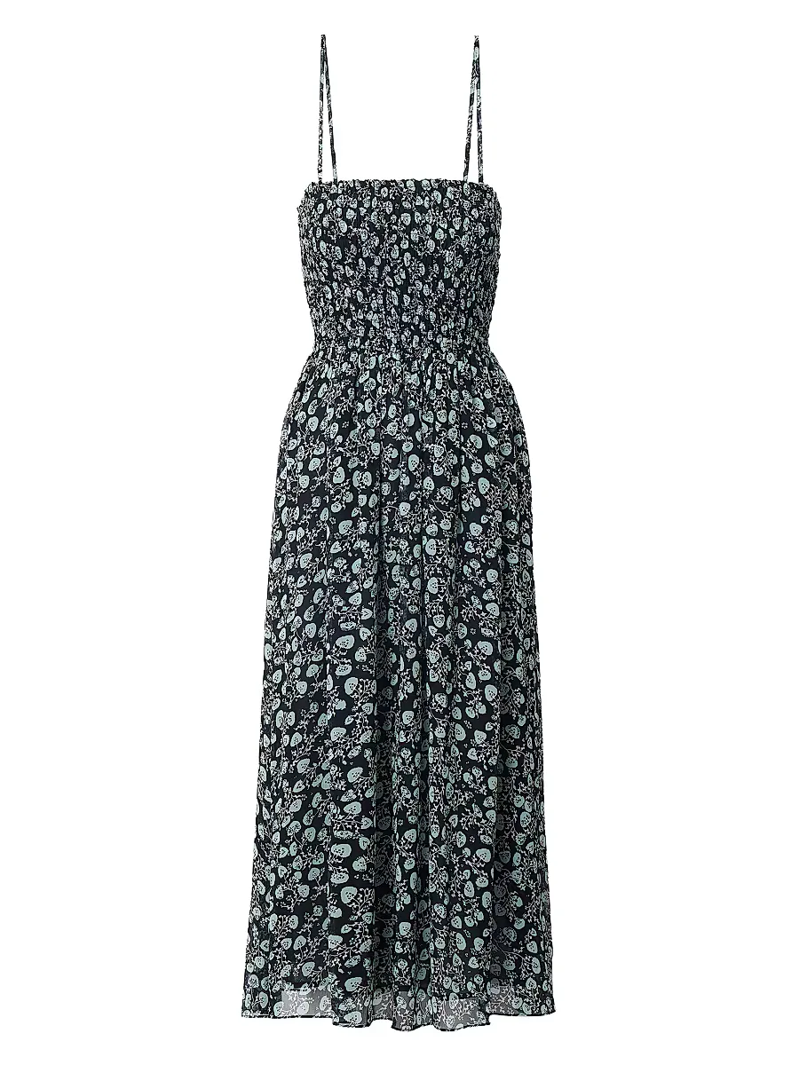 Hallie Floral A-Line Maxi Dress by rag & bone