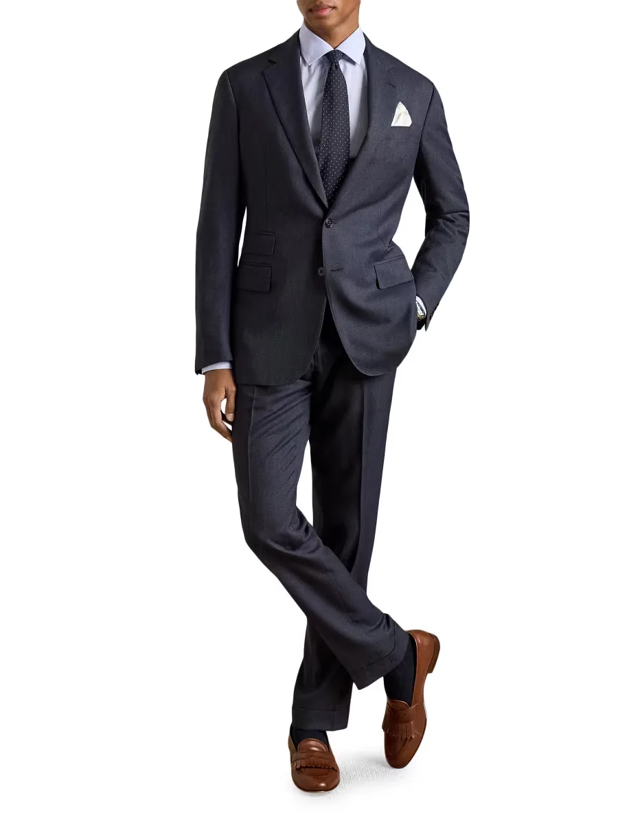 Purple Label Kent Tailored Pin Dot Suit