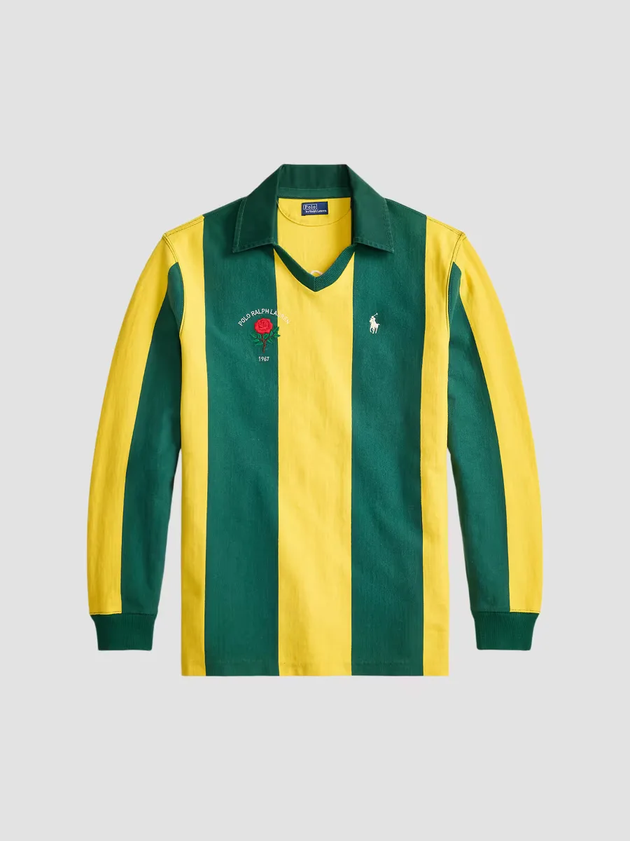 Oversize Embroidered Cotton Rugby Shirt by Polo Ralph Lauren