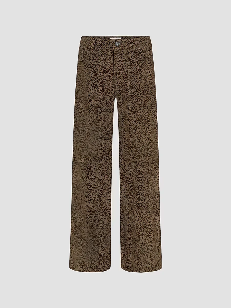 Le Slim Palazzo Leopard-Print Jeans by FRAME