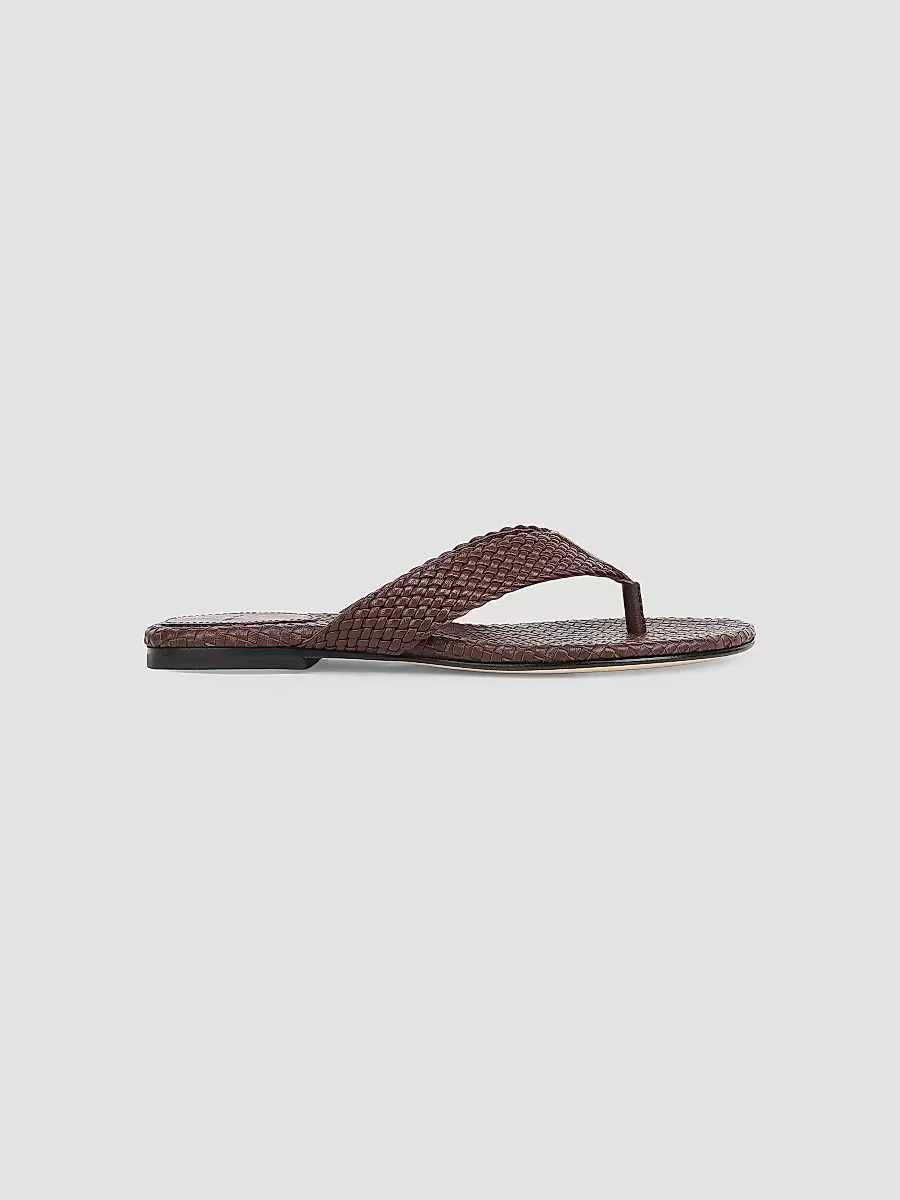 Lotus Woven Leather Sandals