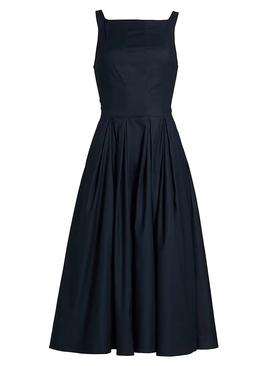 Jovana Stretch-Cotton Sleeveless Midi-Dress by Reformation