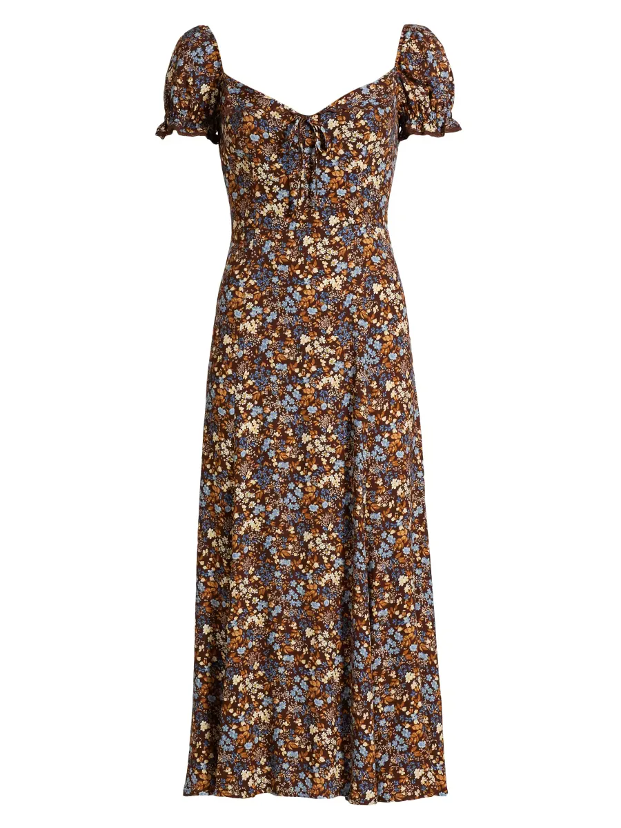 Shyla Floral Midi-Dress by Reformation