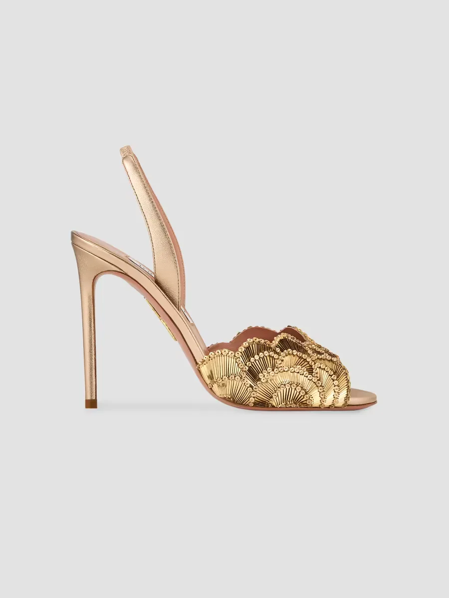 Ce Soir Leather Stiletto Sandals by Aquazzura