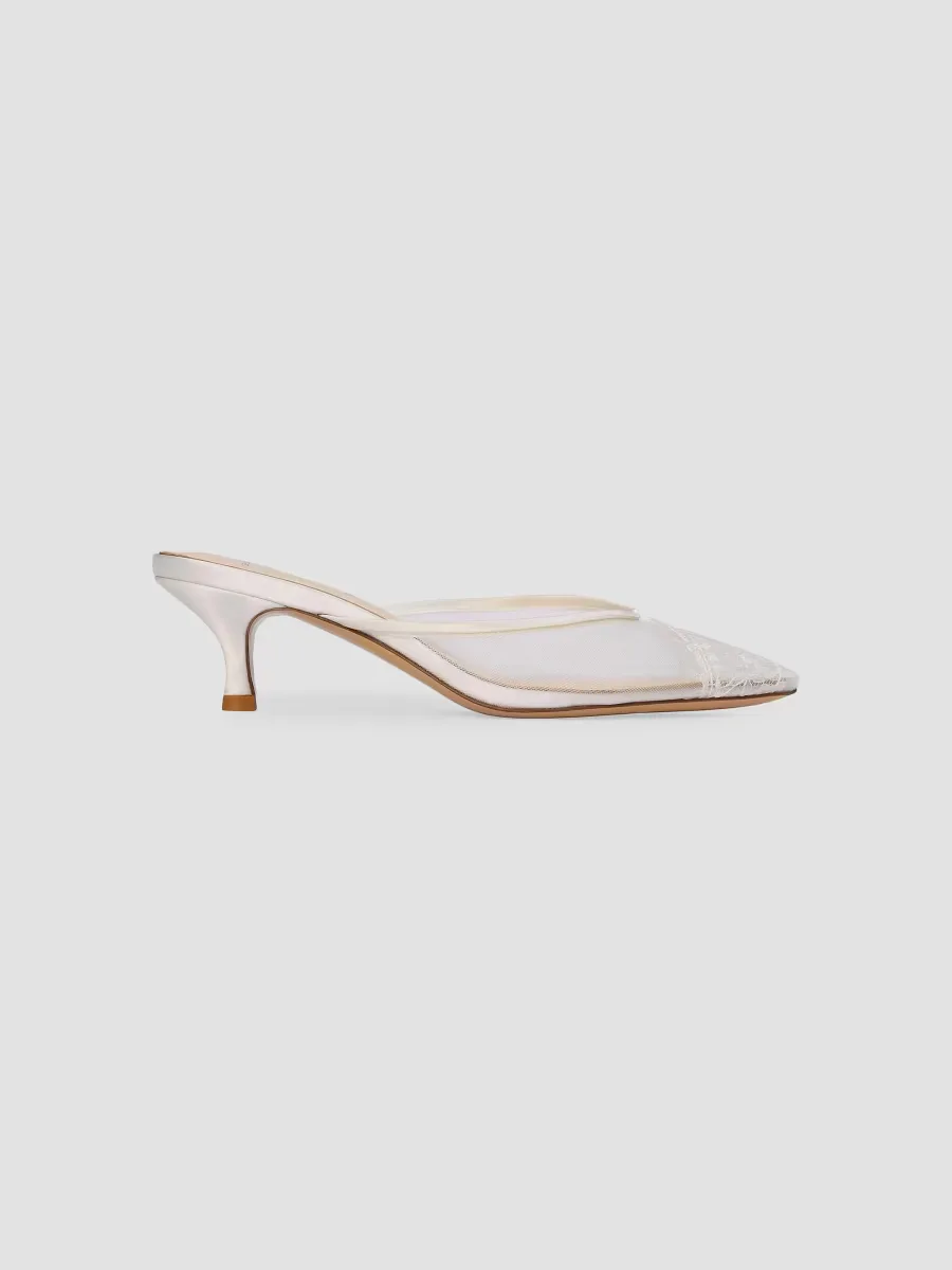 Cara 50MM Mesh Mules by Black Suede Studio