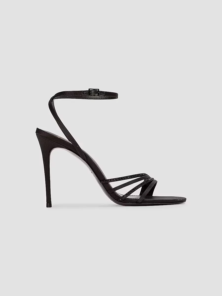 Ella 100MM Strappy Sandals by Black Suede Studio