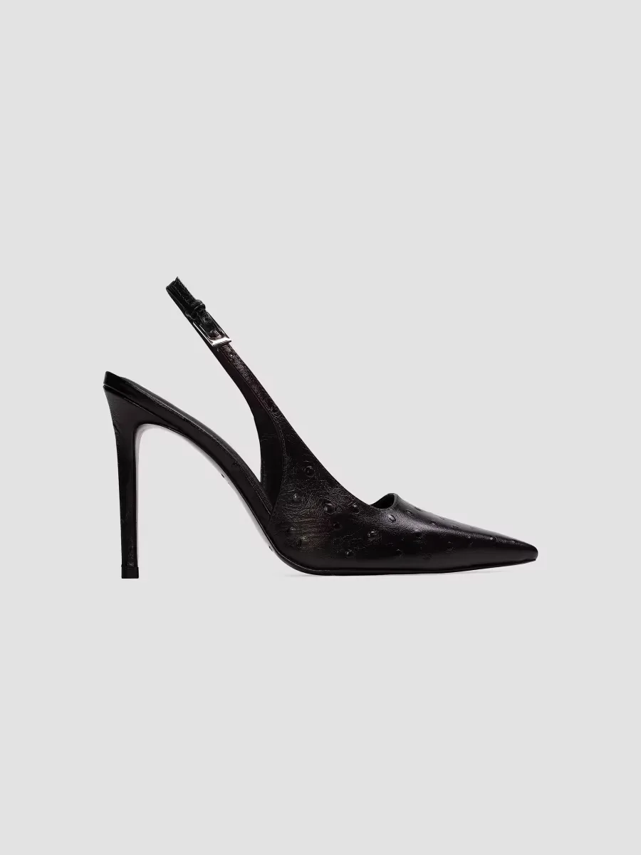 Lainey 100MM Leather Pumps by Black Suede Studio