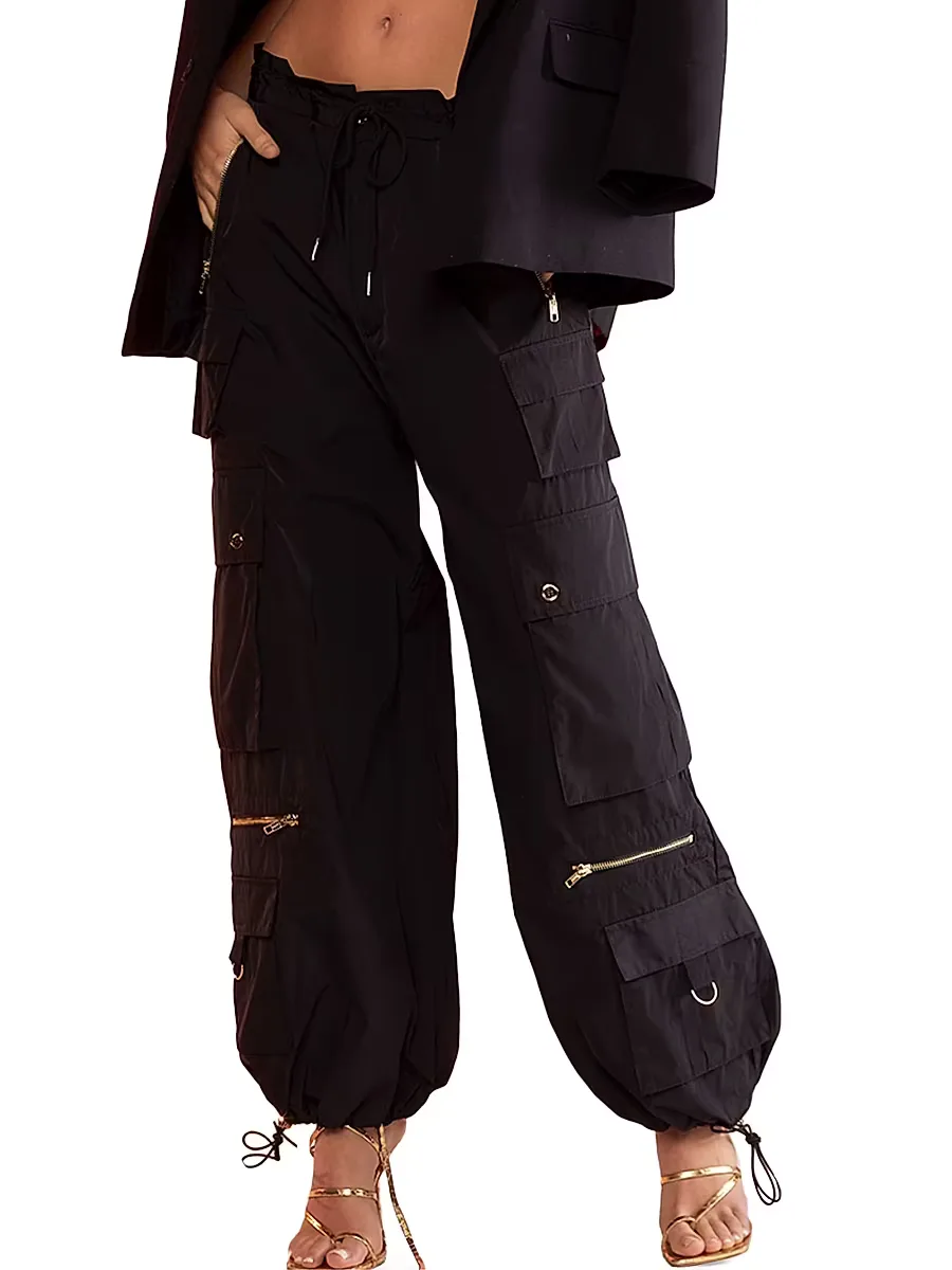 Relaxed Nylon Cargo Pants by Cynthia Rowley