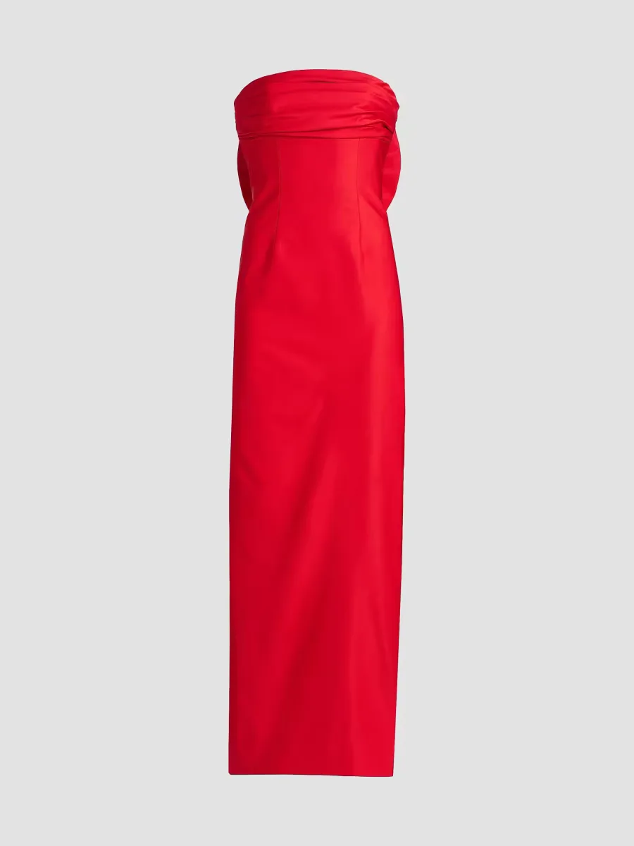 Camille Faille Strapless Column Gown by As It May