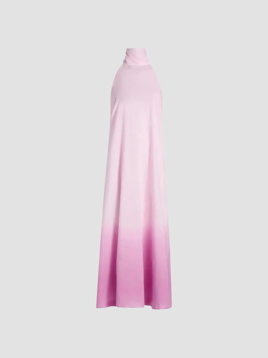 Meera Dip-Dye Cotton Voile Midi-Dress by Azeeza