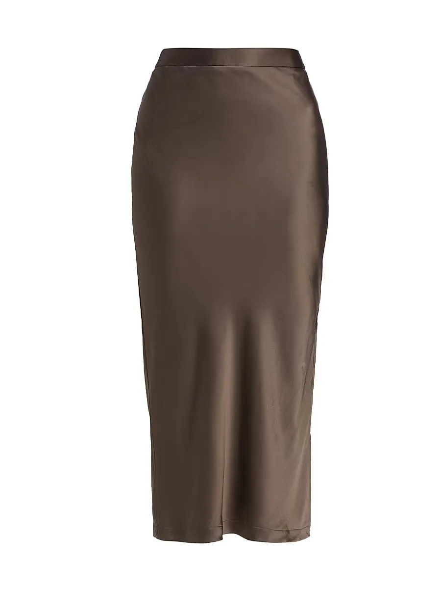 Blythe Silk Midi-Skirt by TWP