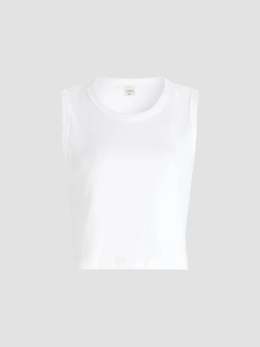 Nando Sleeveless Crewneck Top by Leset