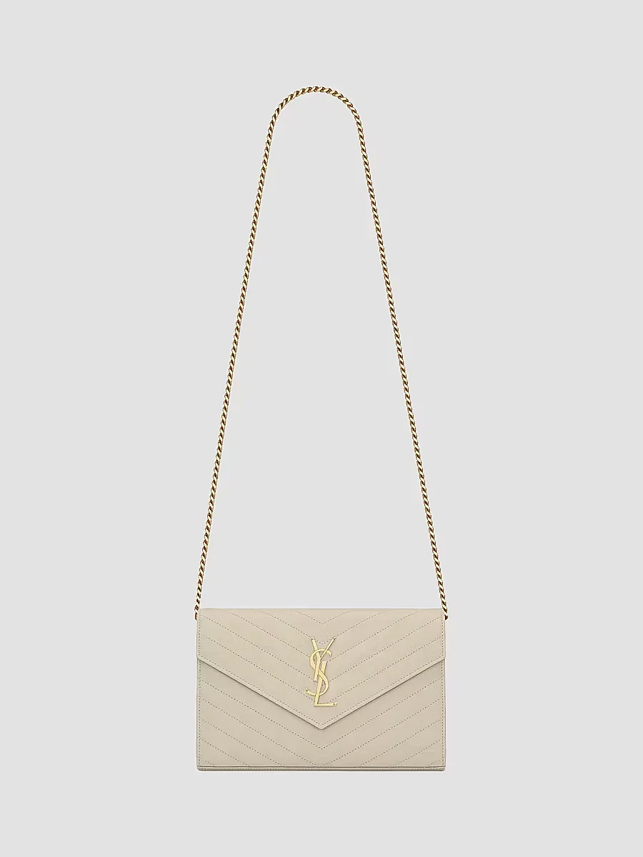 Classic Cassandre Chain Wallet in Grain De Poudre Leather