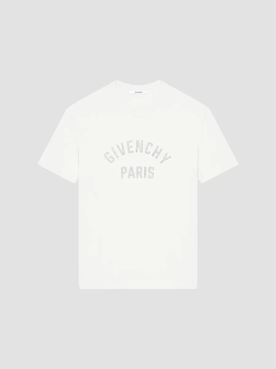 T-Shirt in Knit with Pearl Embroidery