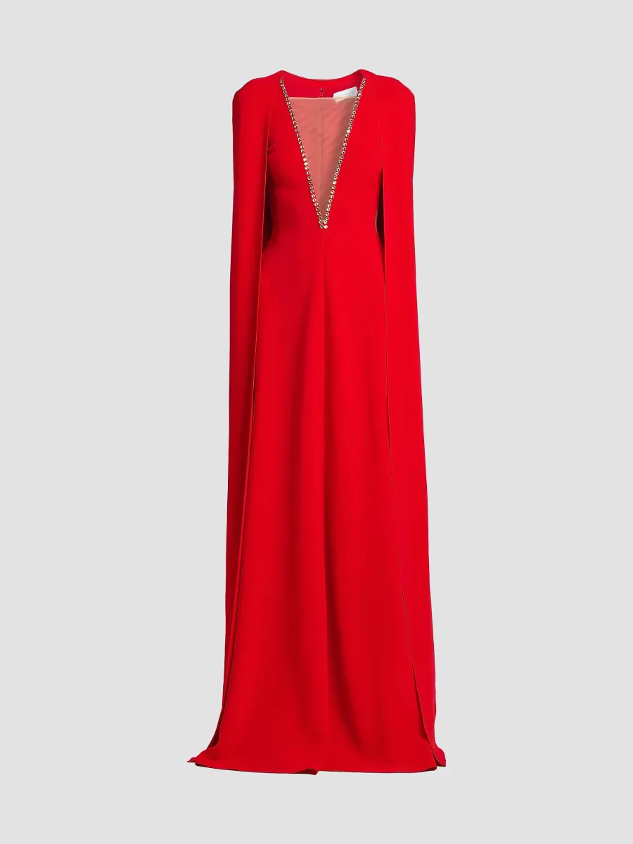 Removable Cape A-Line Gown by Stella McCartney