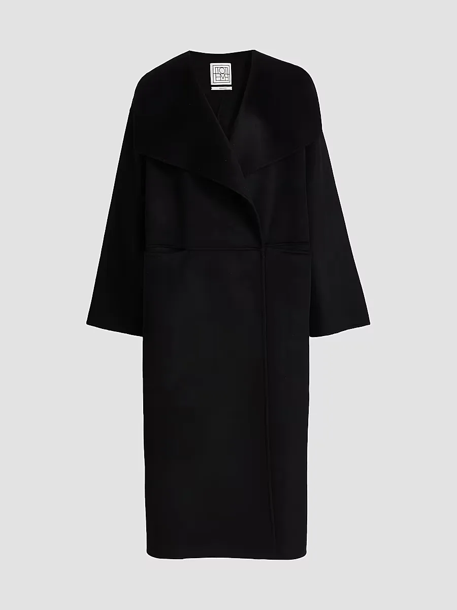 Signature Double Wool-Cashmere Coat by Totême