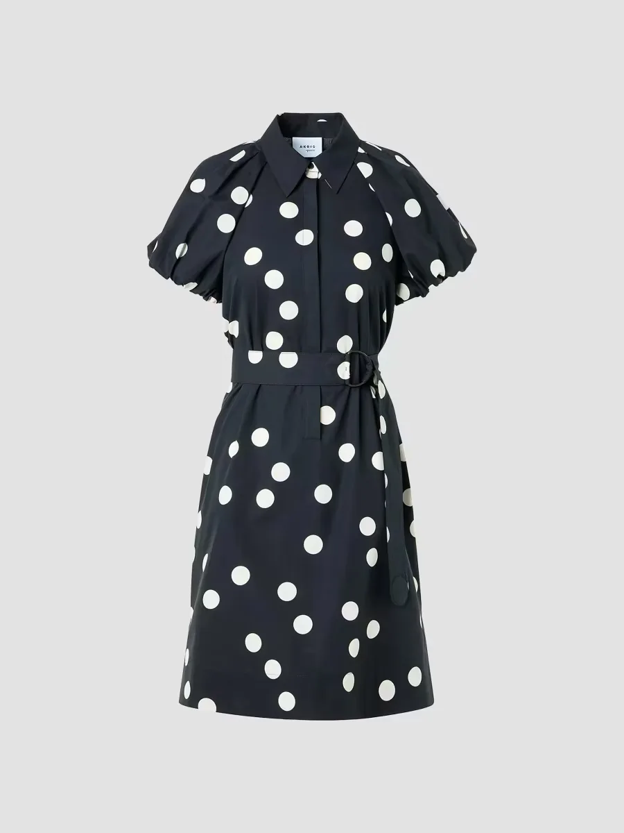 Polka Dot Poplin Minidress