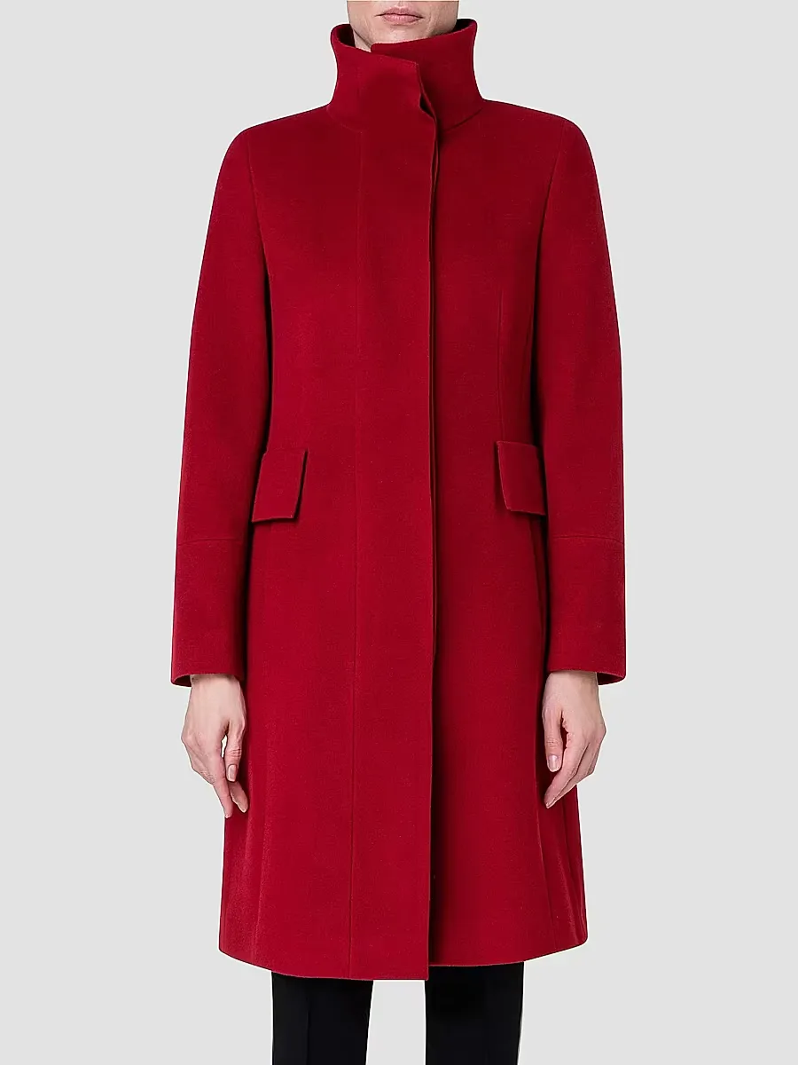 Long Wool-Blend Coat by Akris Punto