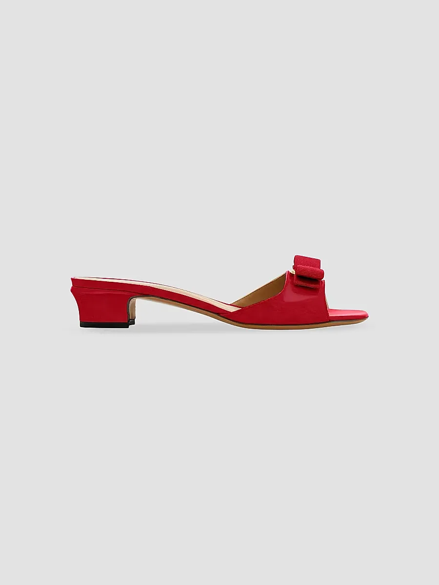Vanilla Patent Leather Mules by Ferragamo