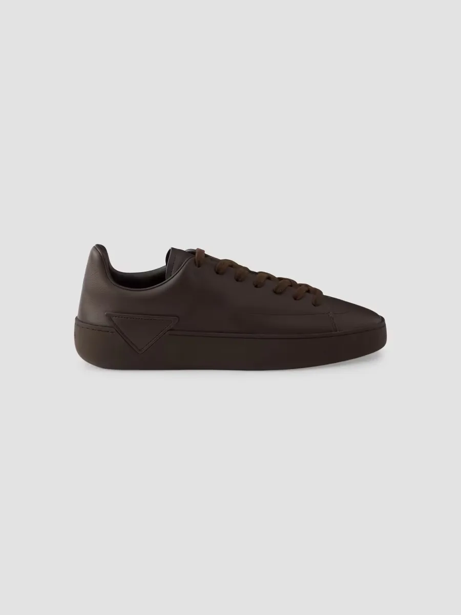 Court Leather Sneakers by Prada