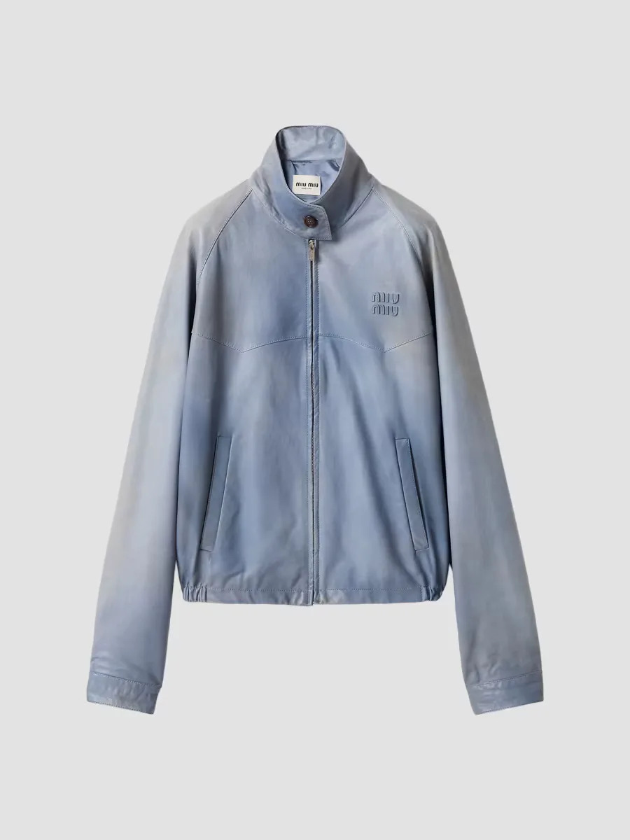 Nappa Leather Jacket by Miu Miu