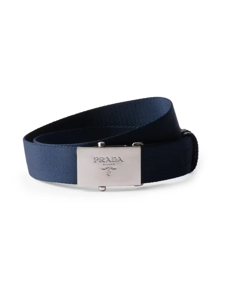 Woven Re-Nylon Belt by Prada
