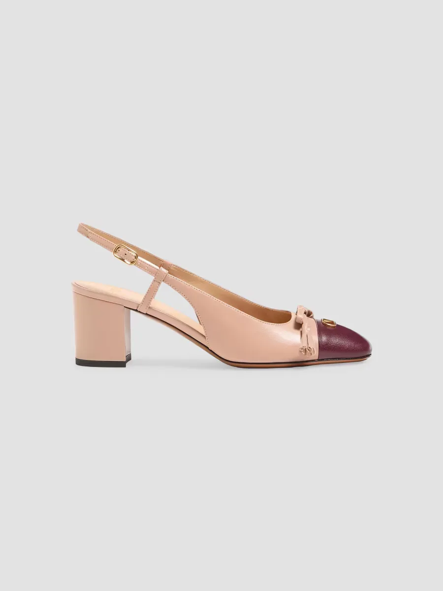 Valet Du Roi 60MM Kidskin Slingback Pumps by Valentino