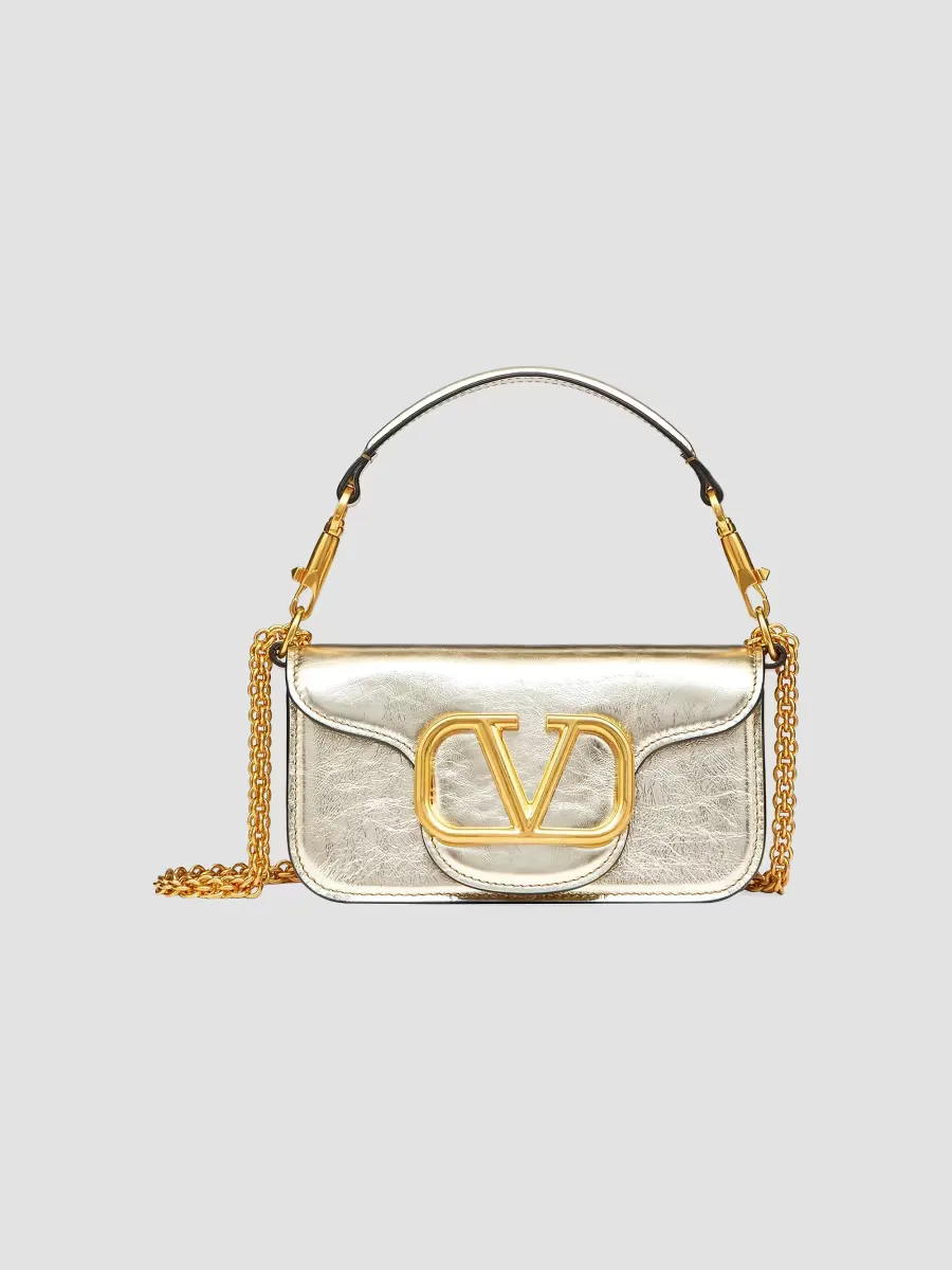 Small Loc Metallic Calfskin Bag