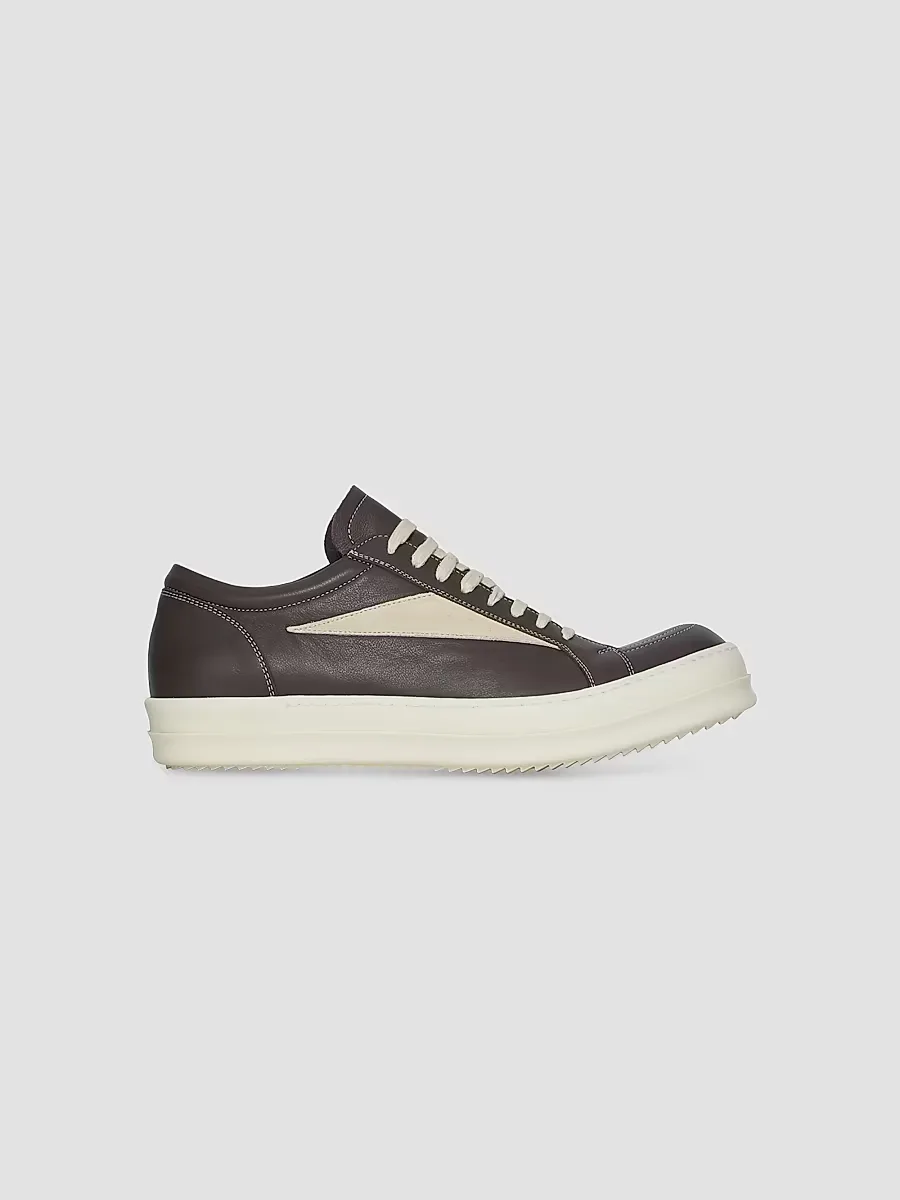 Vintage Leather Low-Top Sneakers by Rick Owens