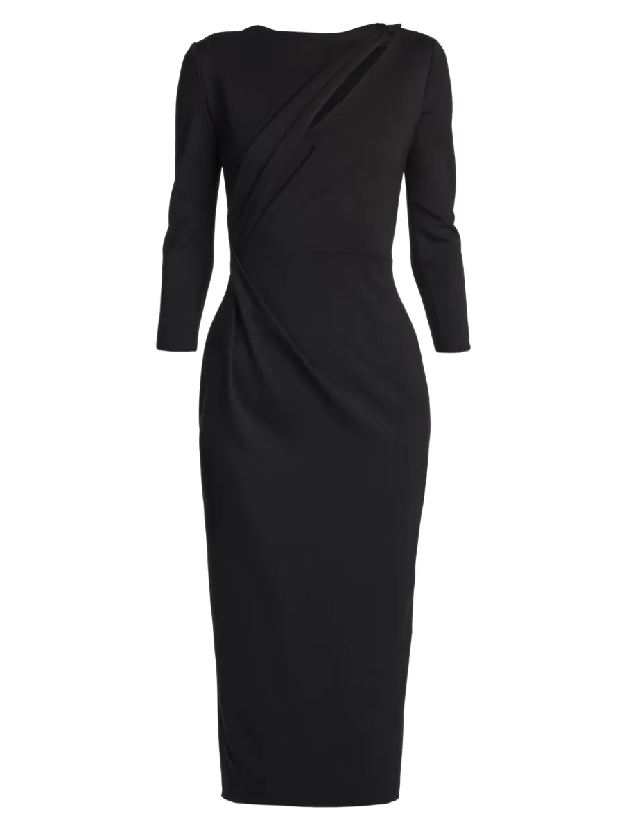 Jersey Asymmetric Cut-Out Dress by Armani