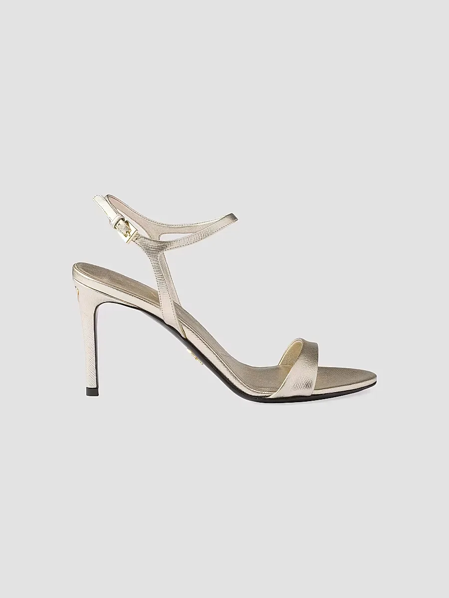 Saffiano Leather Sandals by Prada