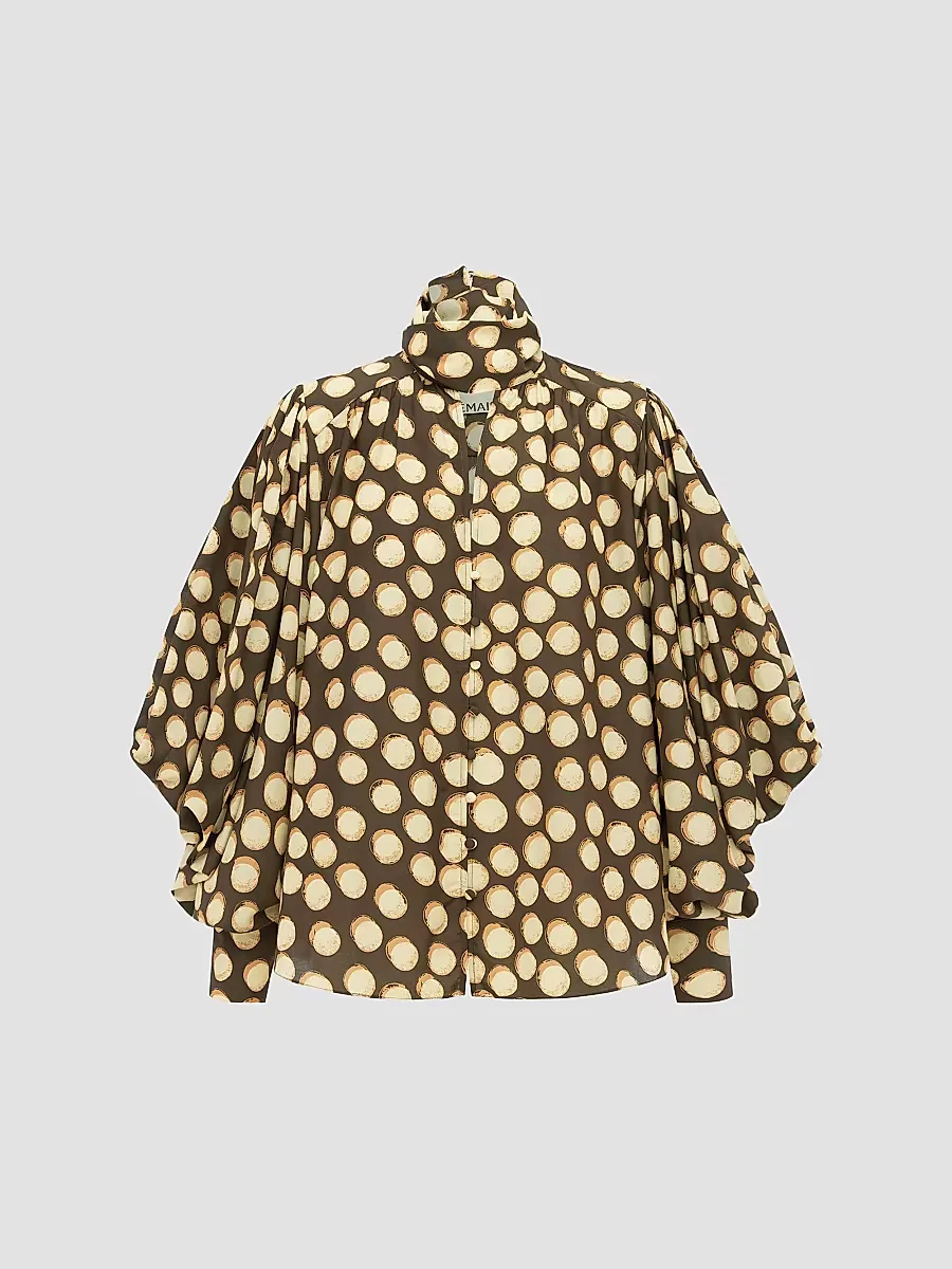 Paula Polka-Dot Blouse by ALMAIS