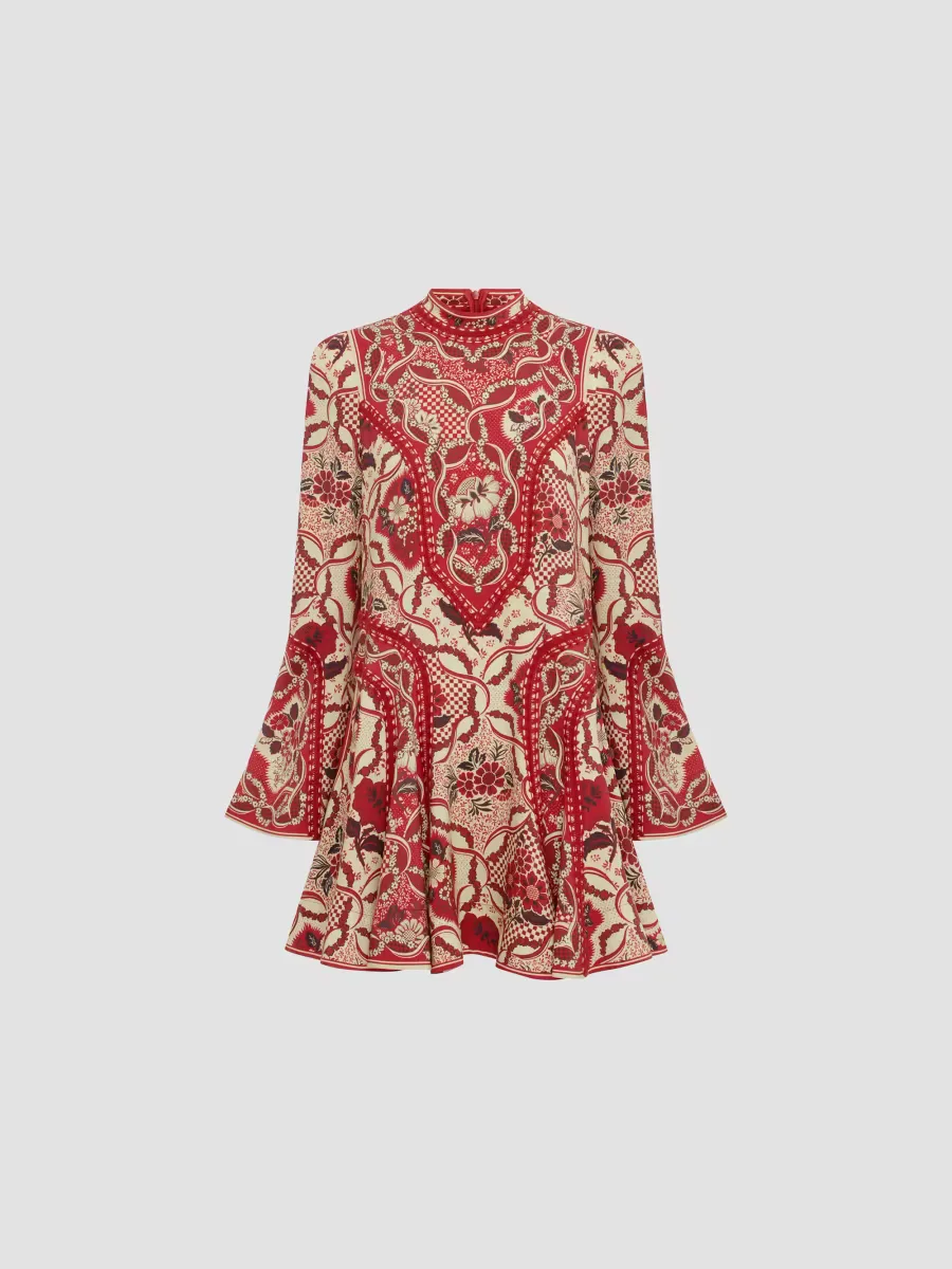 Kenny Floral A-Line Mini Dress by ALMAIS