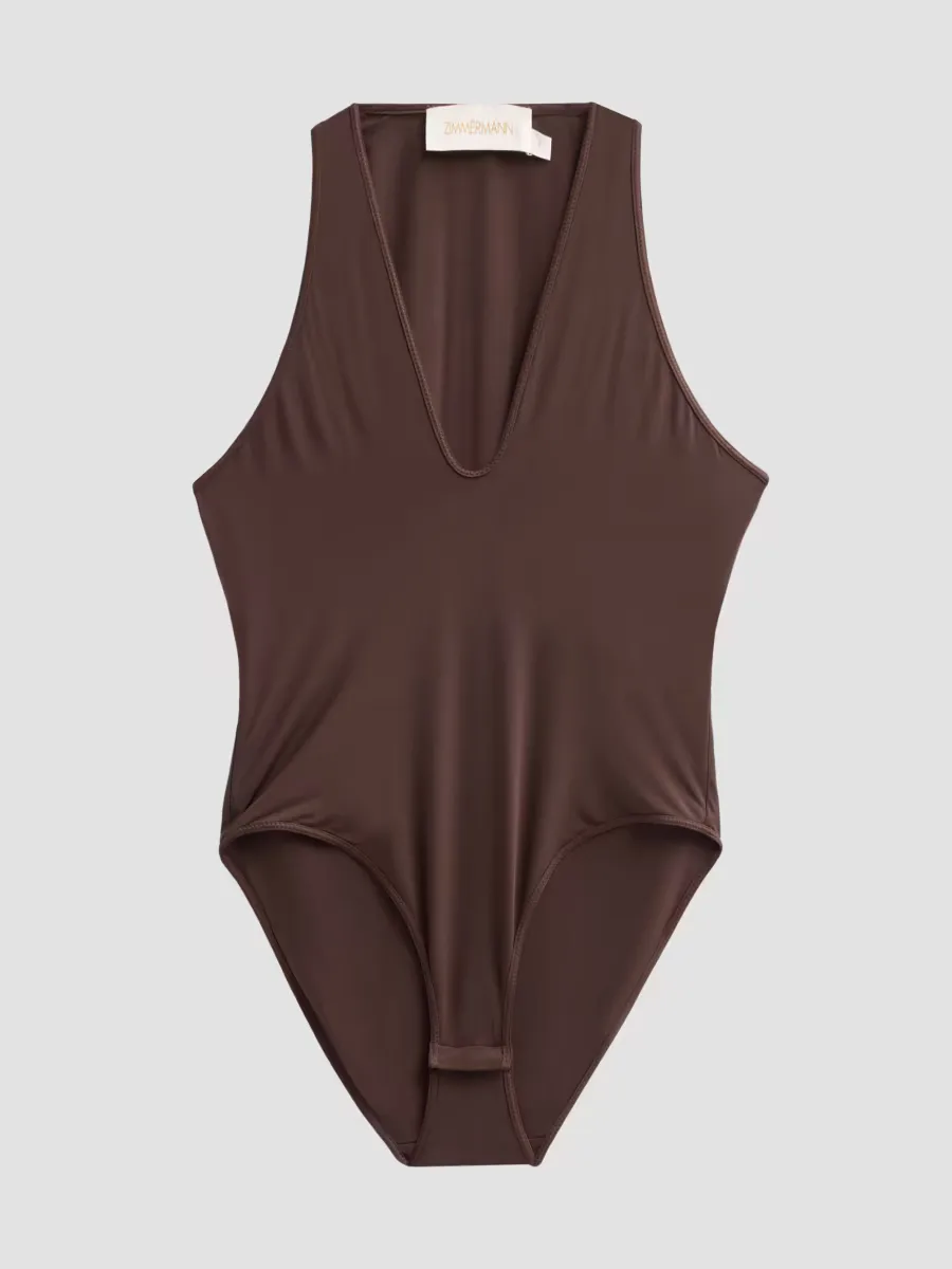 Luna Plunge Bodysuit by Zimmermann