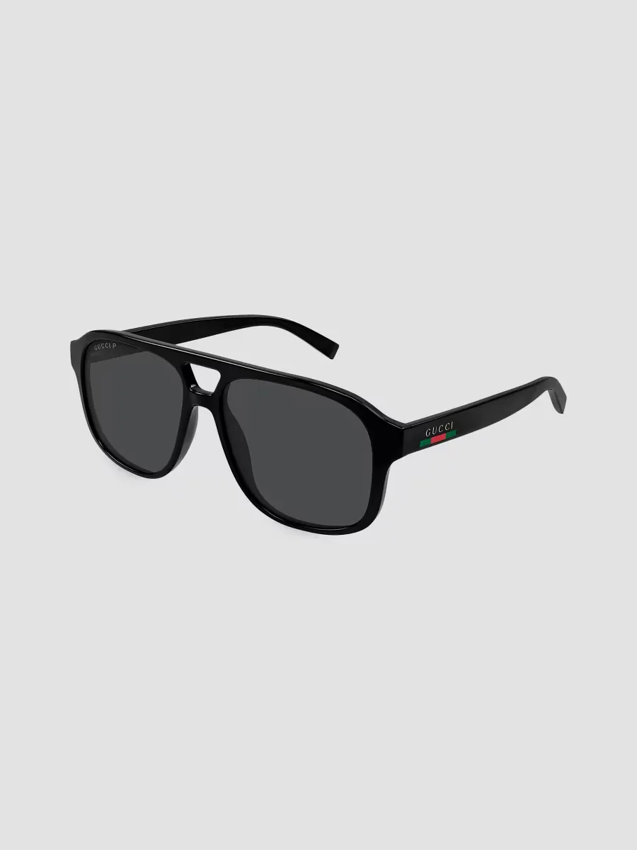Gucci Lines 57MM Pilot Sunglasses by Gucci
