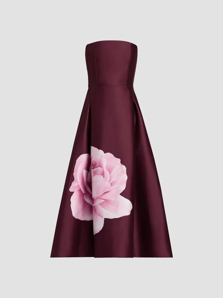 Shay Strapless Tea-Length Dress by SACHIN BABI