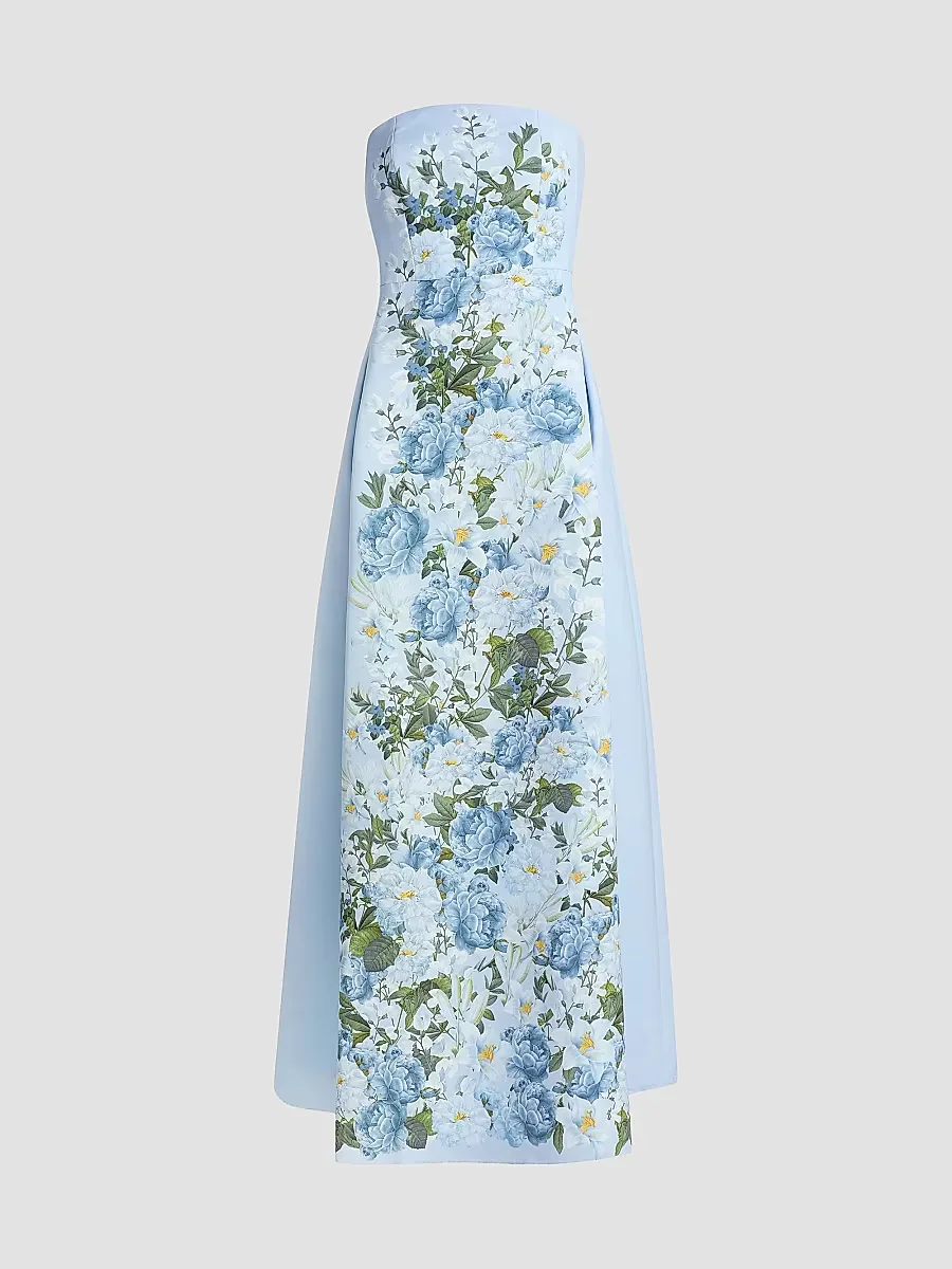 Larisa Floral Mikado Gown by SACHIN BABI