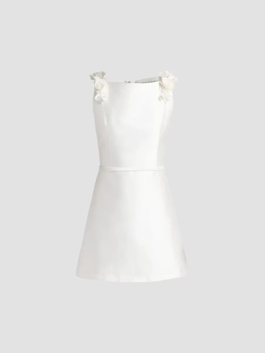 Farah Rose-Appliqu A-Line Minidress by SACHIN BABI