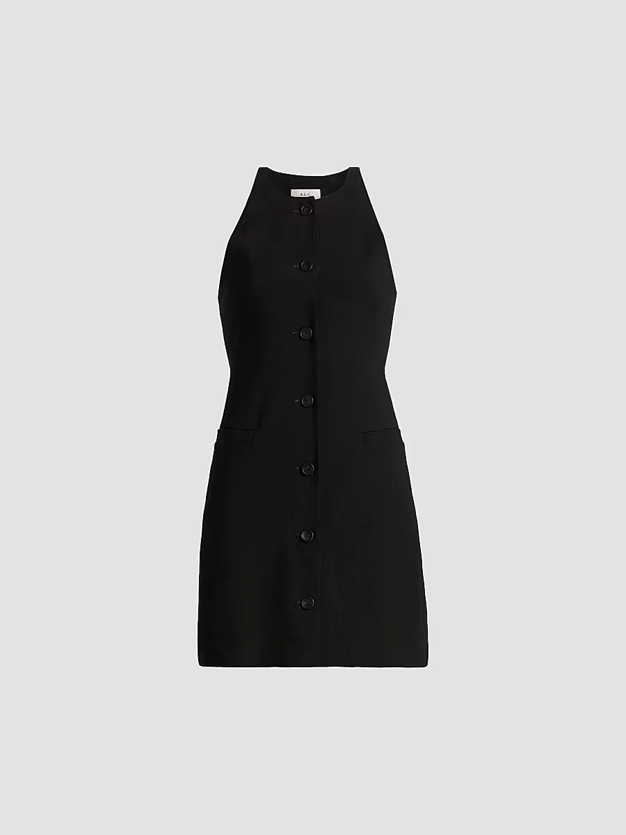 Suri Linen-Blend Minidress