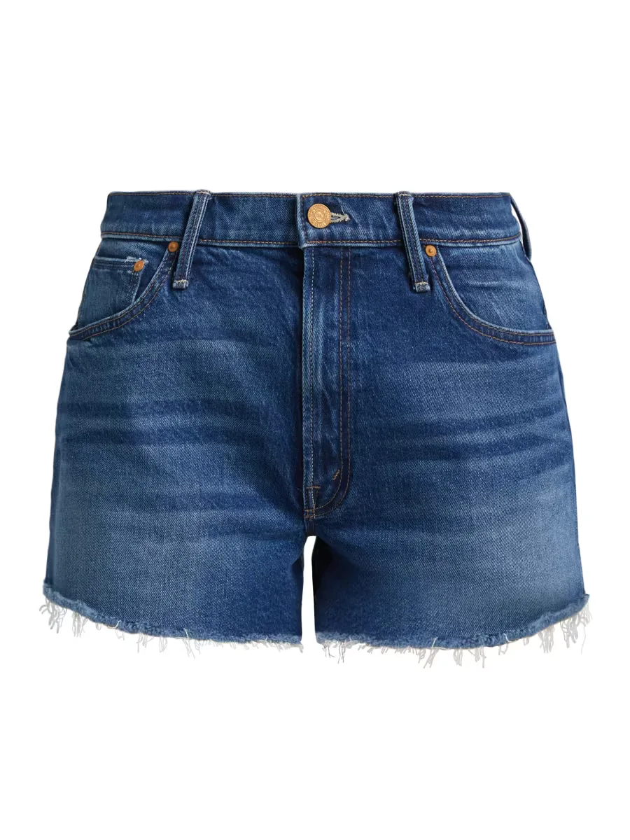 The Dodger Fray Jean Shorts by MOTHER