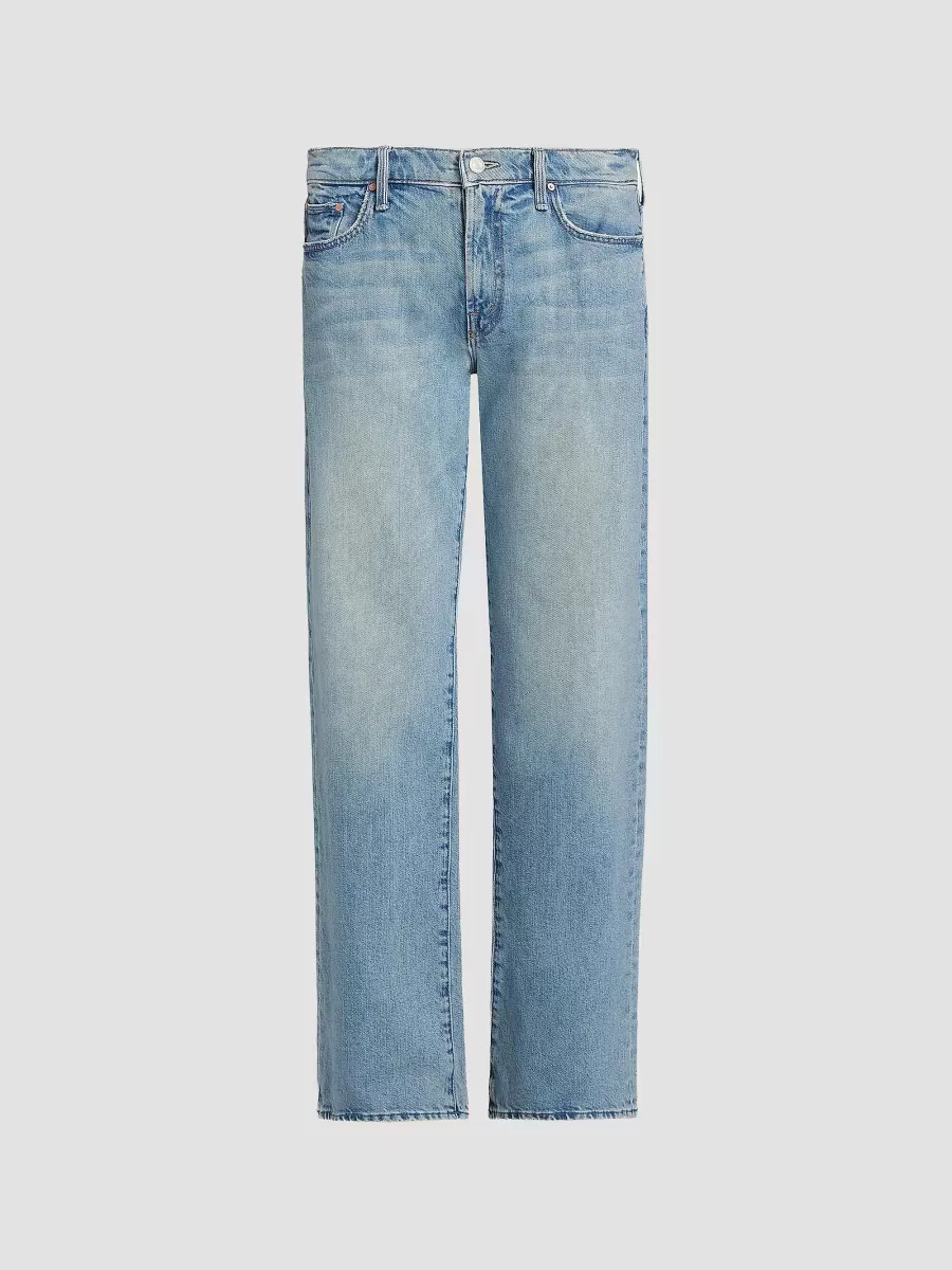 The Mid-Rise Zip Rambler Skimp Jeans by MOTHER